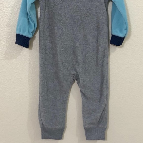 CARTER"S Fleece One-Piece Romper Jumpsuit Bodysuit Penguin Skiing Size 18 Months - Picture 9 of 9